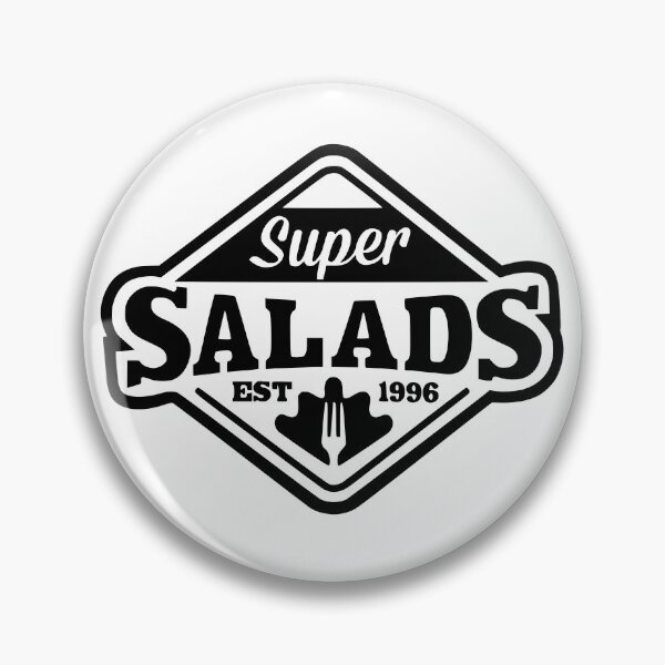 Item preview, Super Salads Minimalist Dark Logo Design designed and sold by dreyesvc.