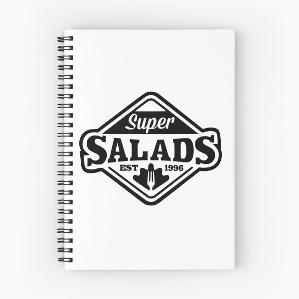 Item preview, Super Salads Minimalist Dark Logo Design designed and sold by dreyesvc.