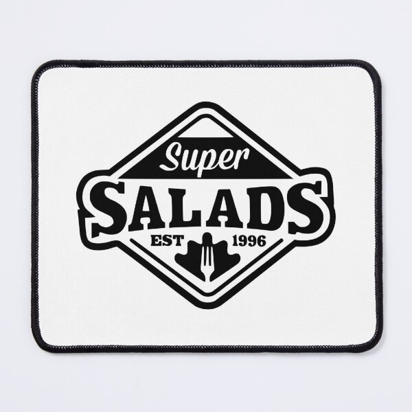 Item preview, Super Salads Minimalist Dark Logo Design designed and sold by dreyesvc.