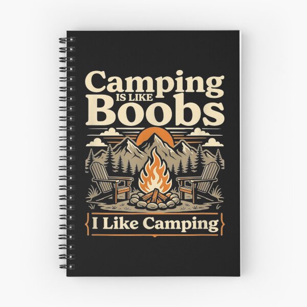 Item preview, Camping Is Like Boobs Funny Campfire Camper designed and sold by moabeArtistic.