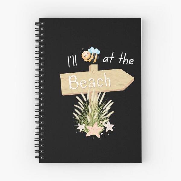 Item preview, I'll Bee at the Beach | White Ink Edition designed and sold by SunandShade.