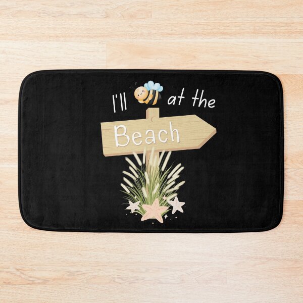 Item preview, I'll Bee at the Beach | White Ink Edition designed and sold by SunandShade.