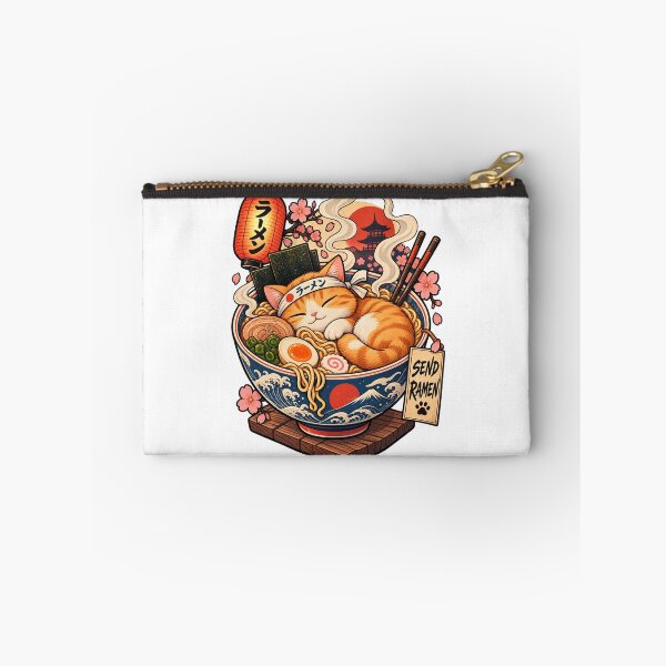 Item preview, Chubby Cat Ramen Bowl Pastel Lofi Japanese Art designed and sold by LuxeBuzz.