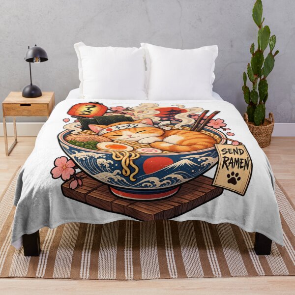 Item preview, Chubby Cat Ramen Bowl Pastel Lofi Japanese Art designed and sold by LuxeBuzz.