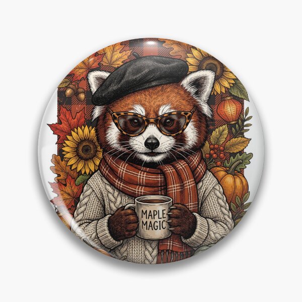 Item preview, Fall Red Panda Maple designed and sold by Tiffany Roy.