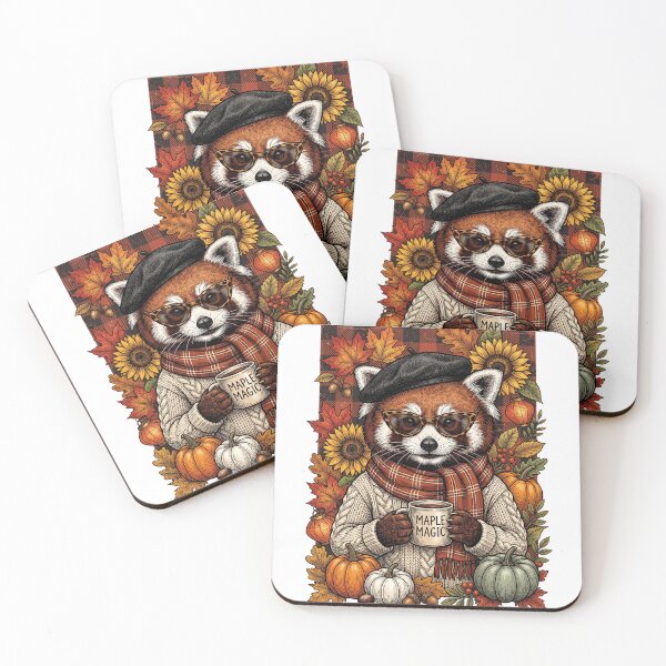Item preview, Fall Red Panda Maple designed and sold by Roy & Tiffany.