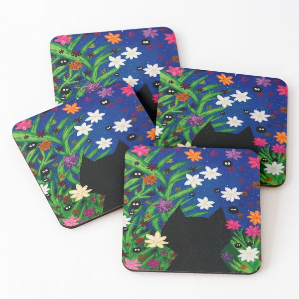 Item preview, Midnight Garden Watcher Acrylic Painting designed and sold by AnnekeJordaan.