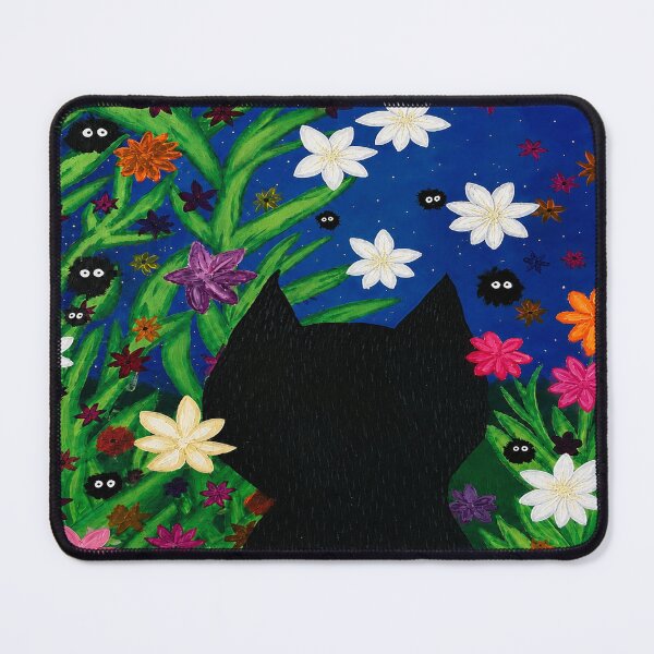 Item preview, Midnight Garden Watcher Acrylic Painting designed and sold by AnnekeJordaan.