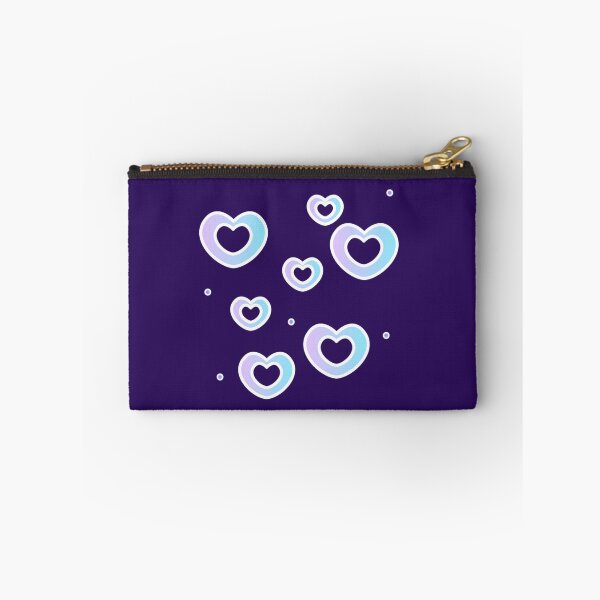 Item preview, Pastel Blue Purple Hearts Floating Holographic Heart Pattern designed and sold by SolutionsArt.