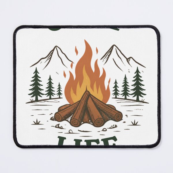 Item preview, Camp Life Campfire Shirt | Vintage Camping & Outdoor Adventure Design designed and sold by The Vault Shop.