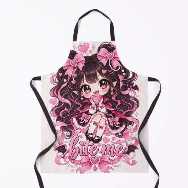 Item preview, Bite Me Cute Coquette Vampire Chibi – Pink Halloween Girly Kawaii Gothic Gift designed and sold by SaNaCreation13.