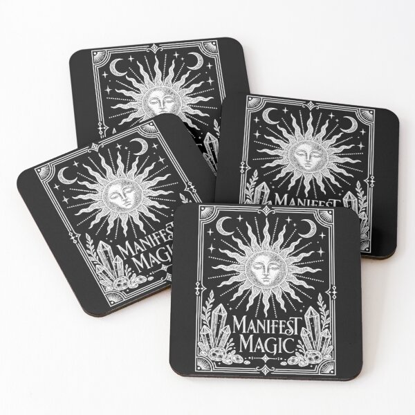 Item preview, Manifest Magic — Celestial Sun in Art Deco Frame with Crystals designed and sold by CosmicFlora Studio.