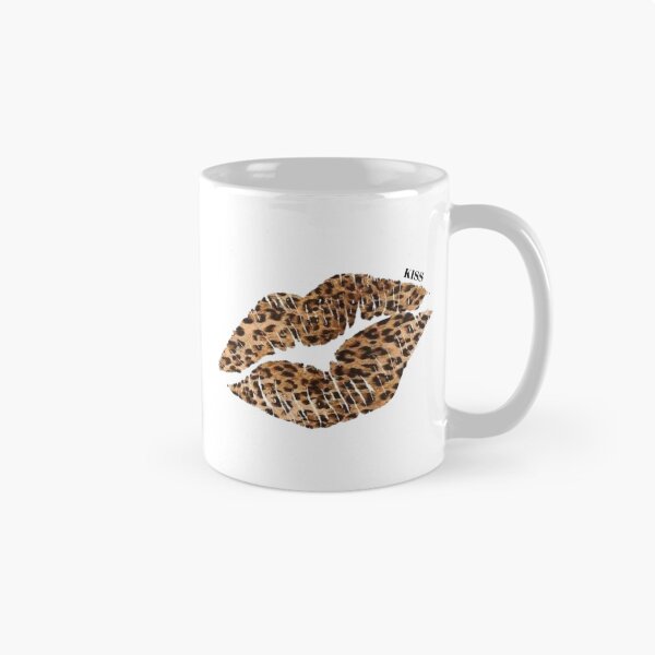 Item preview, Leopard aesthetic Kiss sticker | Lace and elegance designed and sold by Novannah.