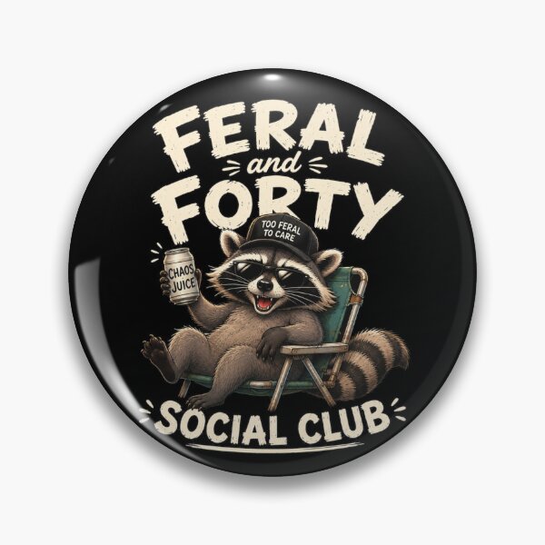Item preview, Feral and Forty Social Club  designed and sold by TheEndDesign.