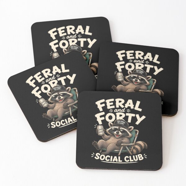 Item preview, Feral and Forty Social Club  designed and sold by TheEndDesign.