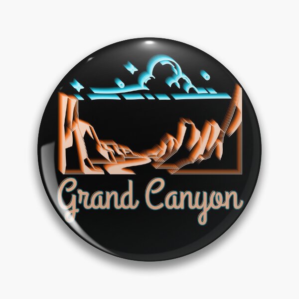 Artikelvorschau, Grand Canyon Nationalpark Retro Echo Line Art - Vintage Arizona Reisedesign entworfen und verkauft von SunandShade.