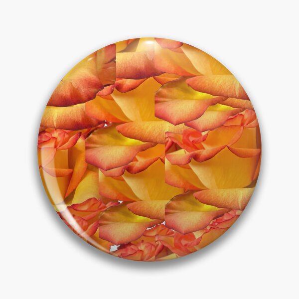 Item preview, Fiery Yellow and Orange Rose Seamless Floral Collage Pattern designed and sold by BalkanBloomArt.