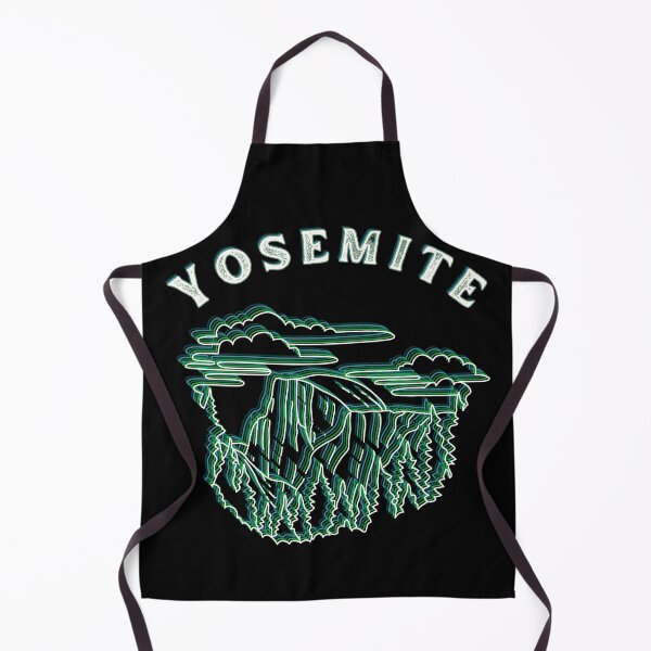 Item preview, Yosemite Half Dome Retro Echo Line Art - Vintage National Park Style designed and sold by SunandShade.