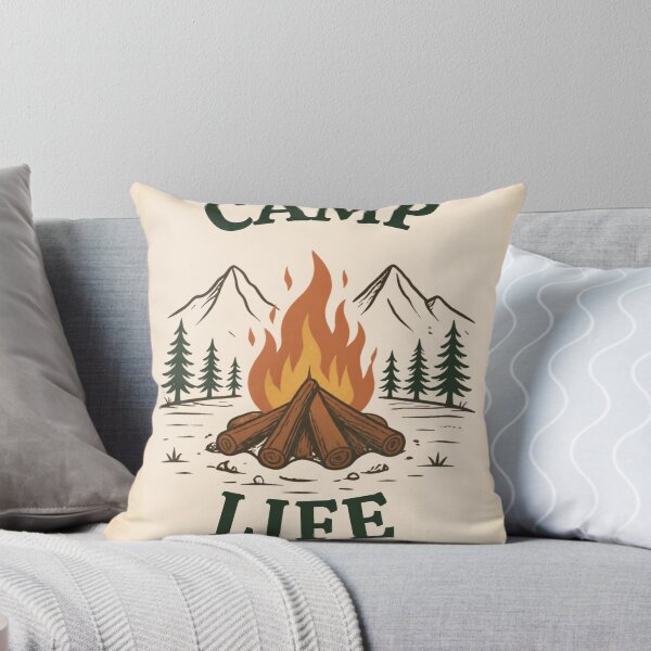 Item preview, Camp Life Vintage Camping Poster | Retro Campfire Outdoor Adventure Design designed and sold by The Vault Shop.