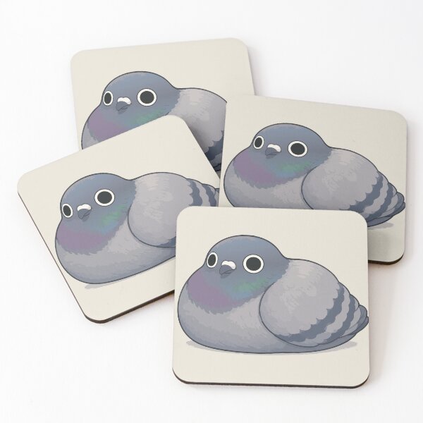 Item preview, Pigeon Loaf Sticker – Cute Round Chubby Pigeon designed and sold by SimplePoDesign.