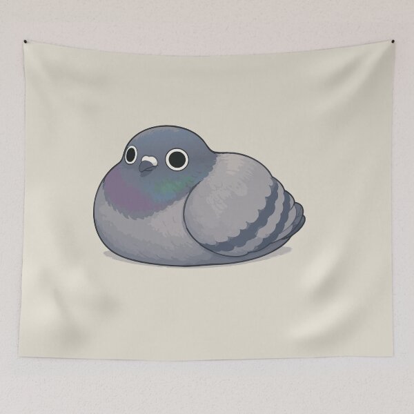 Item preview, Pigeon Loaf Sticker – Cute Round Chubby Pigeon designed and sold by SimplePoDesign.