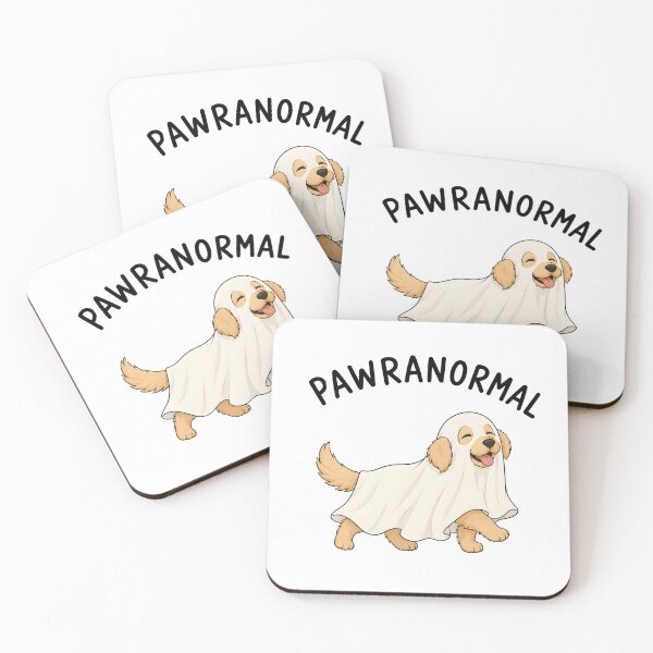 Item preview, Pawranormal Golden Retriever Halloween Dog designed and sold by AhmedAlbb.