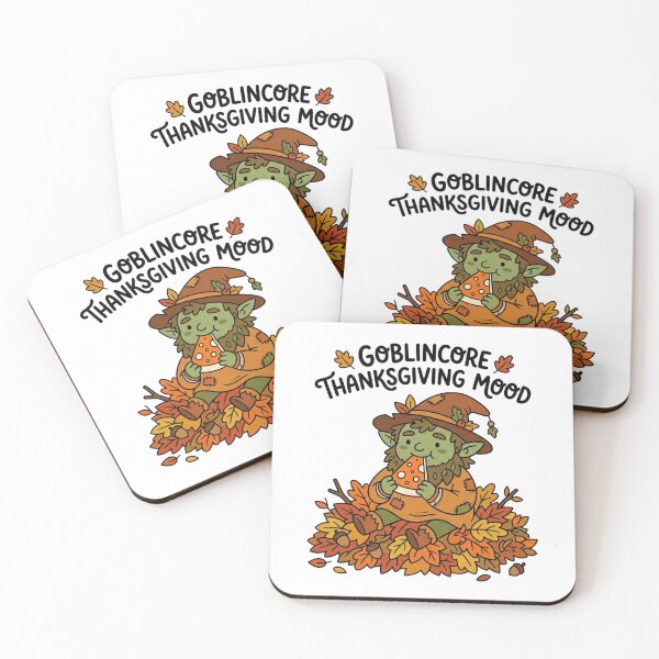 Item preview, Goblinkore Thanksgiving Mood Cute Autumn Goblin Eating Pie Funny Fall Holiday designed and sold by raedattia.