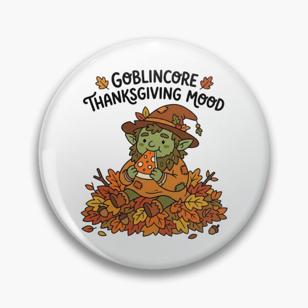 Item preview, Goblinkore Thanksgiving Mood Cute Autumn Goblin Eating Pie Funny Fall Holiday designed and sold by raedattia.