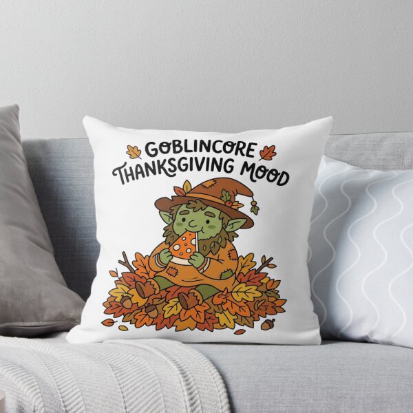 Item preview, Goblinkore Thanksgiving Mood Cute Autumn Goblin Eating Pie Funny Fall Holiday designed and sold by raedattia.