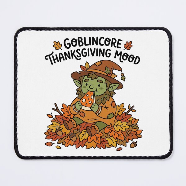 Item preview, Goblinkore Thanksgiving Mood Cute Autumn Goblin Eating Pie Funny Fall Holiday designed and sold by raedattia.