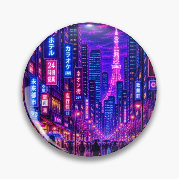 Item preview, cyberpunk tokyo designed and sold by Print Print On.
