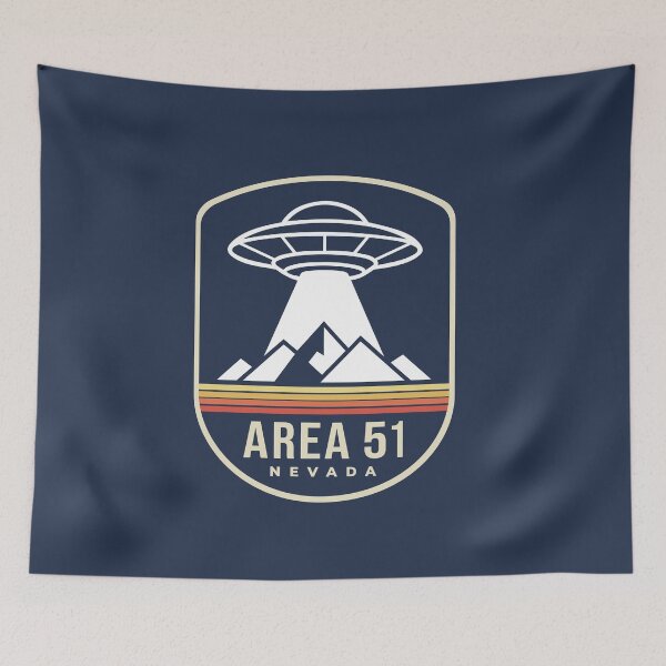 Item preview, Area 51 Nevada Vintage Retro UFO Badge designed and sold by VoglR.