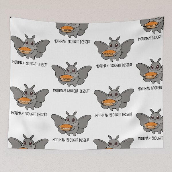 Item preview, Mothman Brought Dessert Cute Cryptid Pie Funny Thanksgiving Food Humor designed and sold by raedattia.