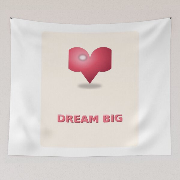 Item preview, Dream Big Glossy 3D Heart designed and sold by kd2010.