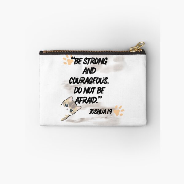Item preview, Christian Bible Verse Joshua 1 9 Cat designed and sold by WelLarsDigitals.