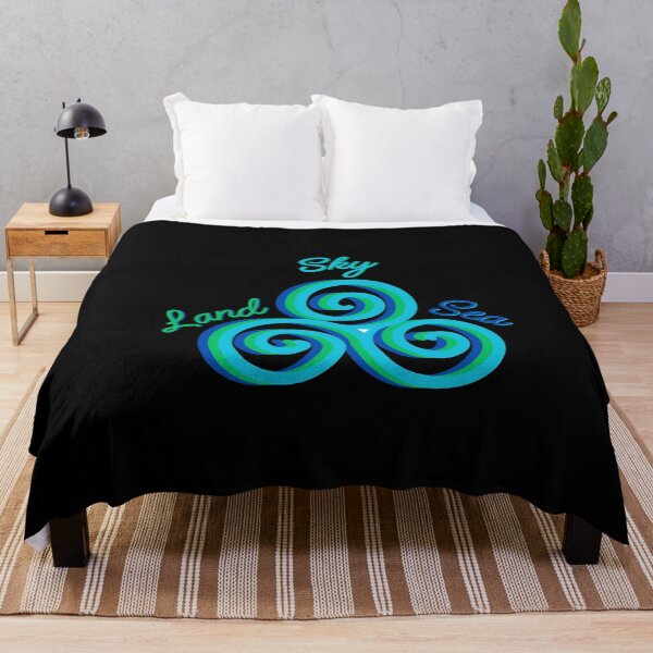 Item preview, Sky Land Sea Celtic Triskelion - Nature Spiral Design designed and sold by SunandShade.