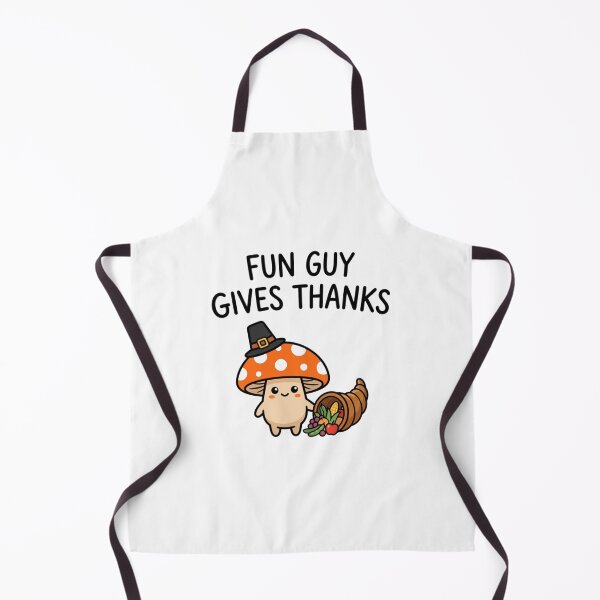 Item preview, Fun Guy Gives Thanks Cute Mushroom Thanksgiving Pun Funny Harvest Festival designed and sold by raedattia.