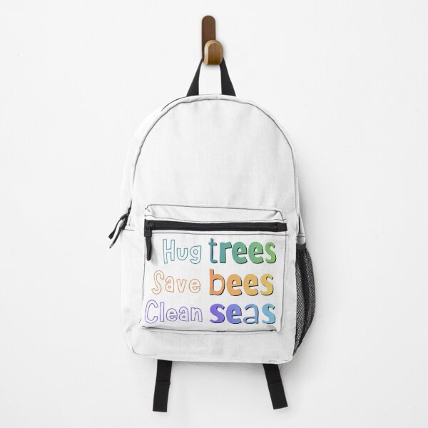 Item preview, Nature’s Triple Threat: Hug Trees, Save Bees, Clean Seas designed and sold by SunandShade.