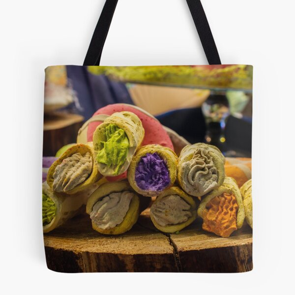 Item preview, Colorful Soap Donuts and Rolled Bath Soap Bars on Rustic Wooden Display at Market designed and sold by Nmallia.