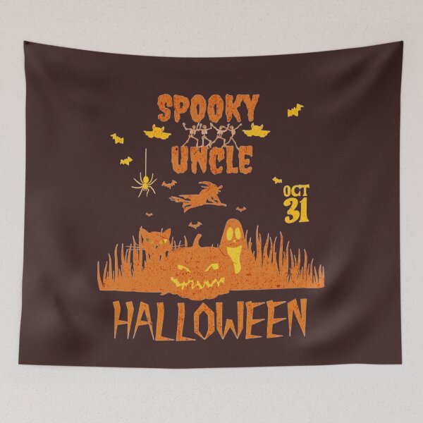 Item preview, Spooky Uncle Halloween – Cute Pumpkin Ghost Halloween Design designed and sold by MOCH- ART.