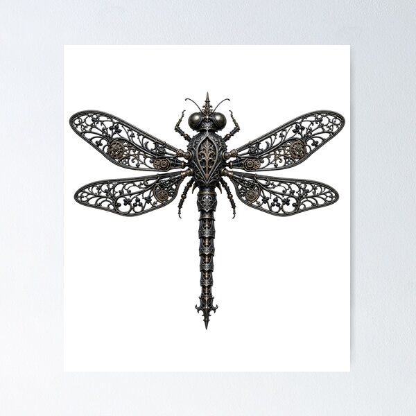 Item preview, Gothic Steampunk Dragonfly designed and sold by cbfineart.