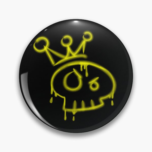 Item preview, Y2k graffiti skull with crown  designed and sold by YaroshMaria.