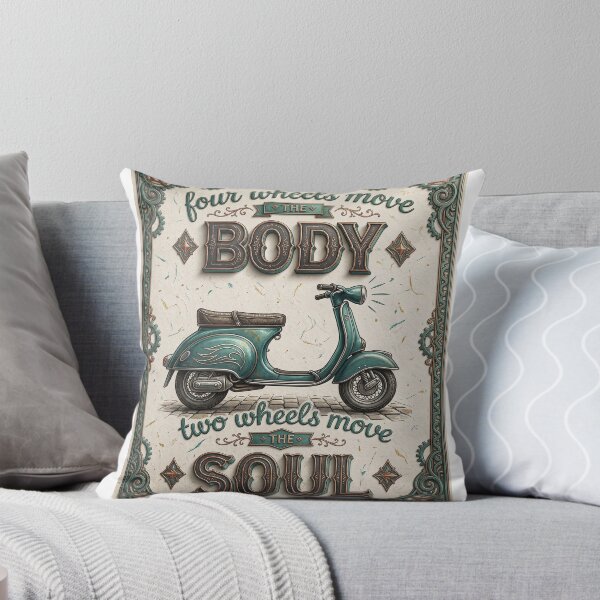 Item preview, Two Wheels Move The Soul - Vintage Steampunk Scooter designed and sold by Aozon.