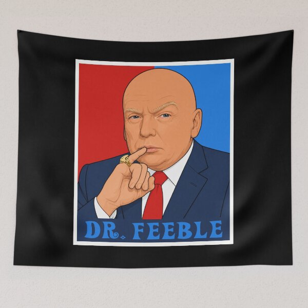Item preview, Dr Feeble Funny Political Satire Caricature designed and sold by EthosWear.