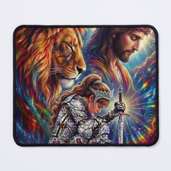 Item preview, Armor of God: Praying in The Spirit (Brunette Warrior Woman) designed and sold by Tracie J.