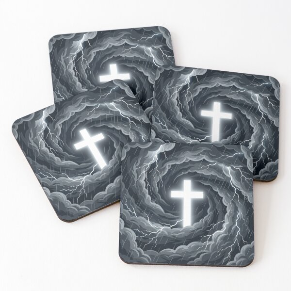 Item preview, Bright Cross in the Midst of the Storm designed and sold by MantoSagrado.