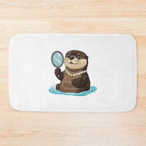 Item preview, Glamorous Otter Funny Mirror Pun designed and sold by MOSIDRIP™.