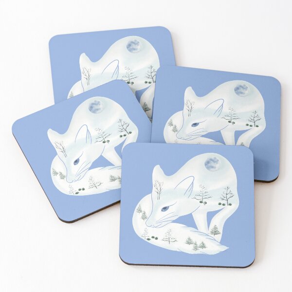 Item preview,  Snowy Winter Fox | White | Quiet Magic of Nature Winter Series designed and sold by Winooski Designs.