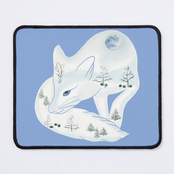 Item preview,  Snowy Winter Fox | White | Quiet Magic of Nature Winter Series designed and sold by Winooski Designs.
