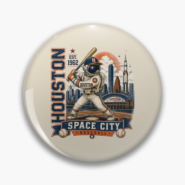 Item preview, Houston Space City Baseball Vintage Astronaut T Shirt Retro Houston Baseball Fan Gift designed and sold by GhostDawgs.
